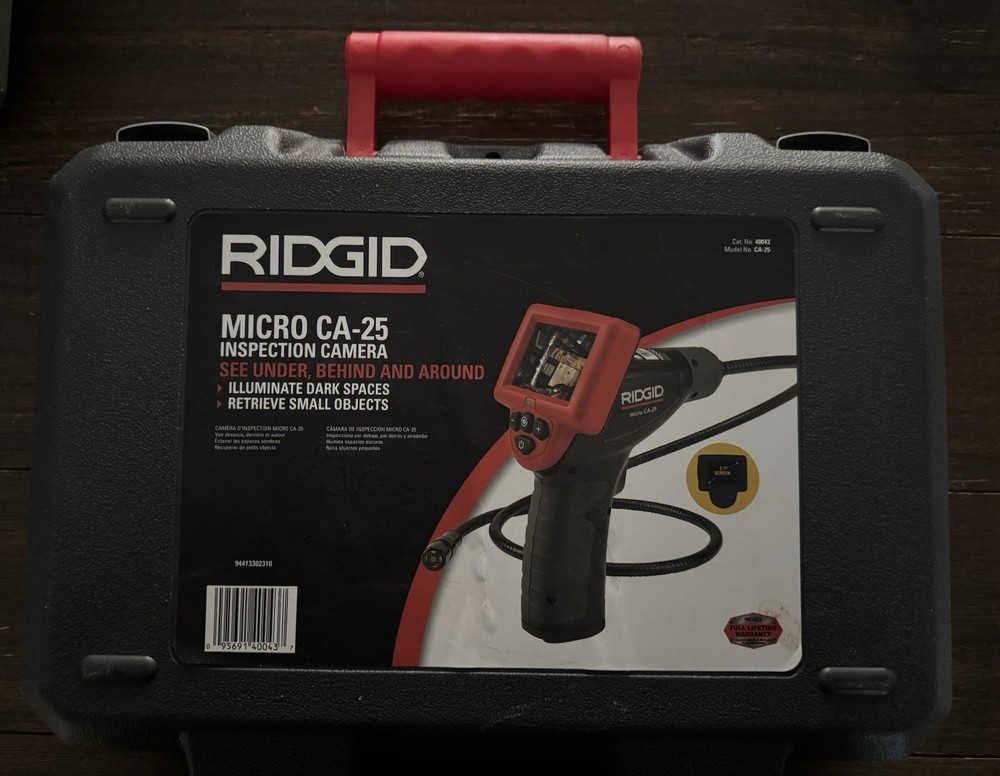 RIDGID CA-25 Micro Inspection Diagnostic Handheld Camera w/ 4 Ft. Camera