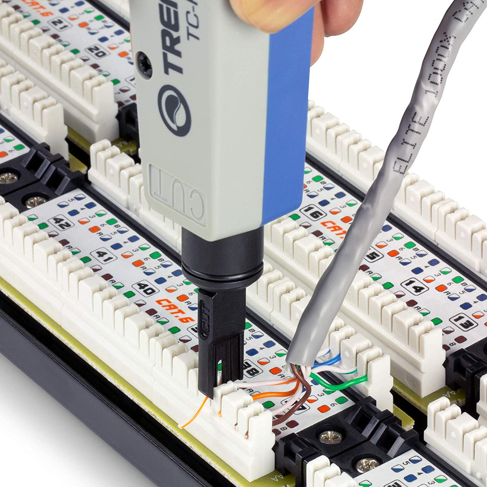 Punch down Tool with 110 and Krone Blade, Insert & Cut Terminations in One Opera
