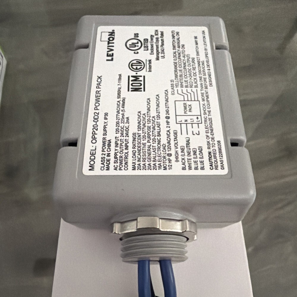 Leviton OPP20-D2 Occupancy Sensor Power Pack