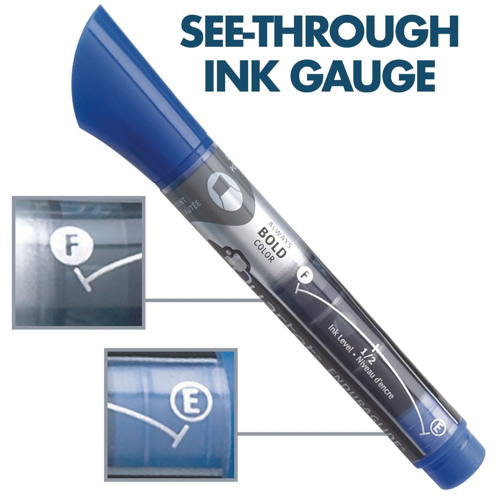Quartet EnduraGlide Chisel Tip Dry-Erase Markers: Black, Chisel / 12-pack