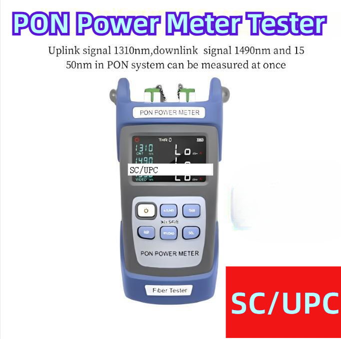 Digital Fiber Optical Power Meter Optic Cable Testing Tool UPC Port PON Tester