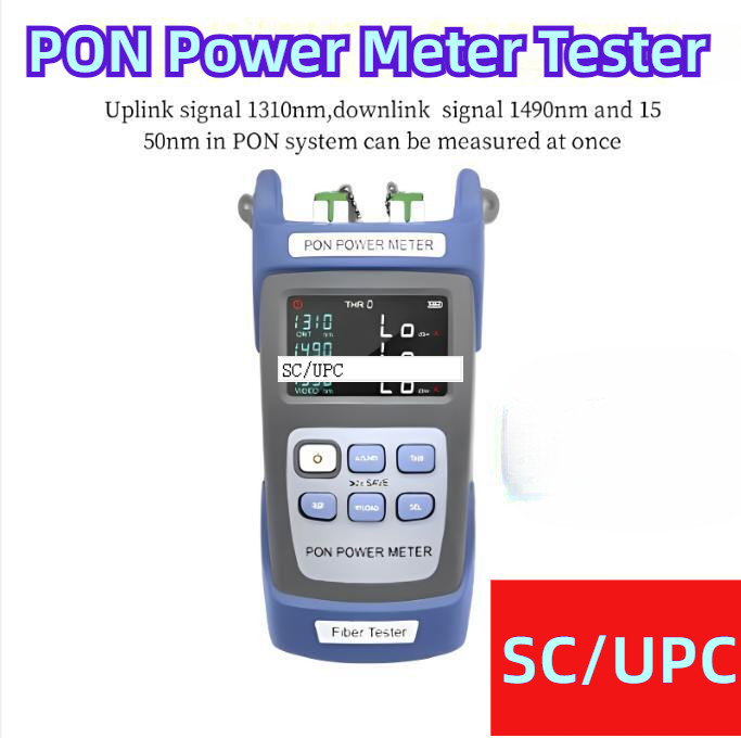 UPC Port PON Tester Fiber Optical Power Meter Digital Optic Cable Testing Tool