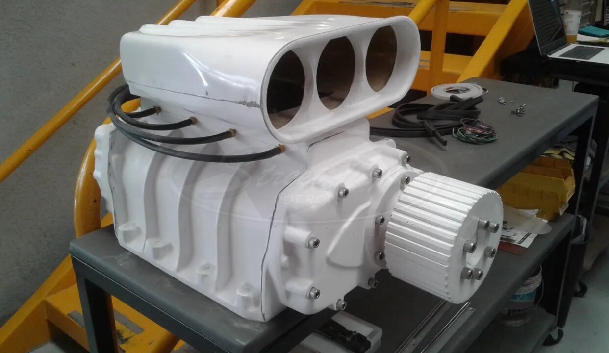 6-71 blower/supercharger fiberglas replica wall art man cave hot rat rod scoop