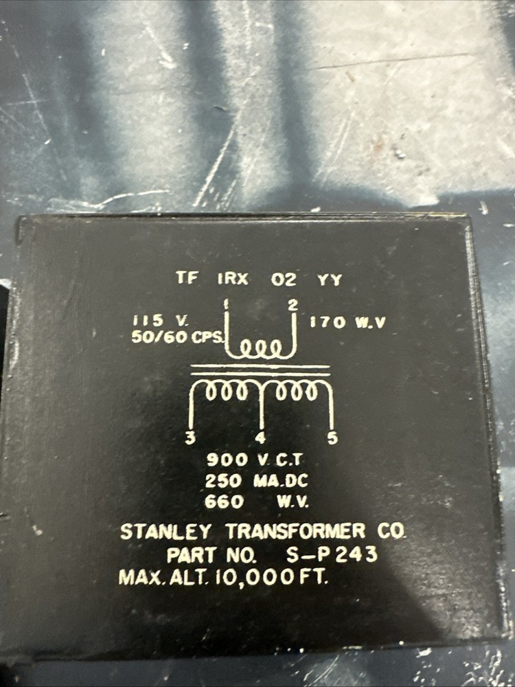 Stanley transformer Part Number S – P243