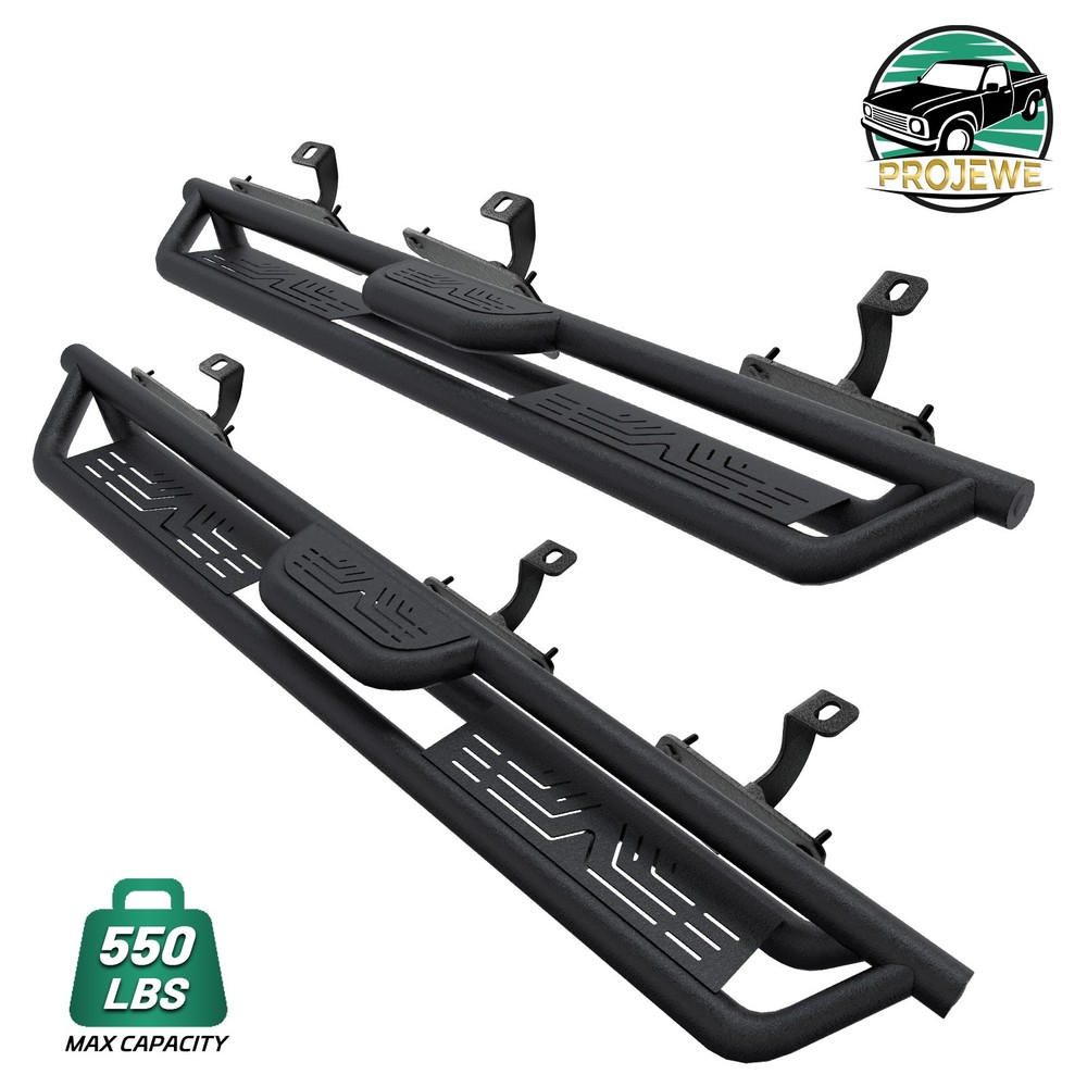 Running Boards For 2007-2016 2017 2018 Jeep Wrangler JK Drop Side Step Nerf Bars