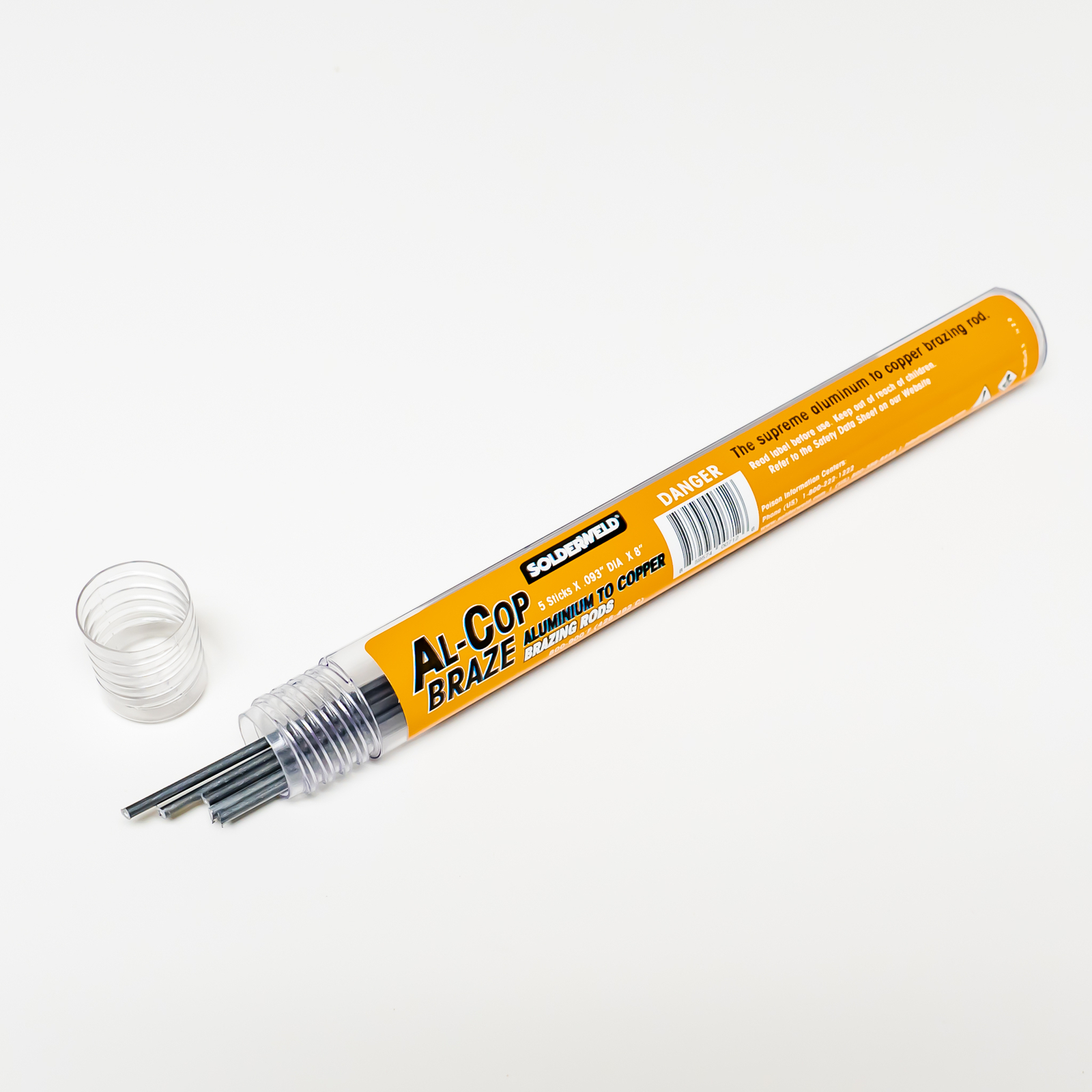 Solderweld SW-ALCU5.5 Al-Cop Braze Aluminum to Copper Brazing 5 8" Rods per