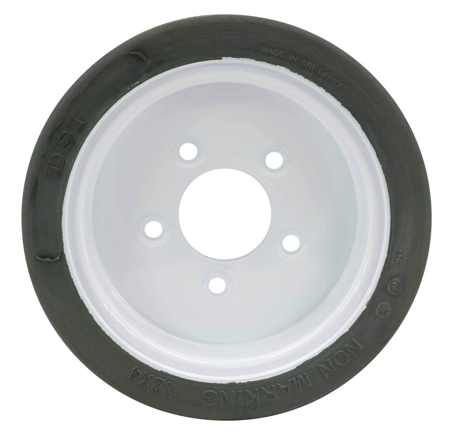 (4 Set) SkyJack Scissor Lift Tires (158436, 158437) 12 x 4 - Plain, Brake