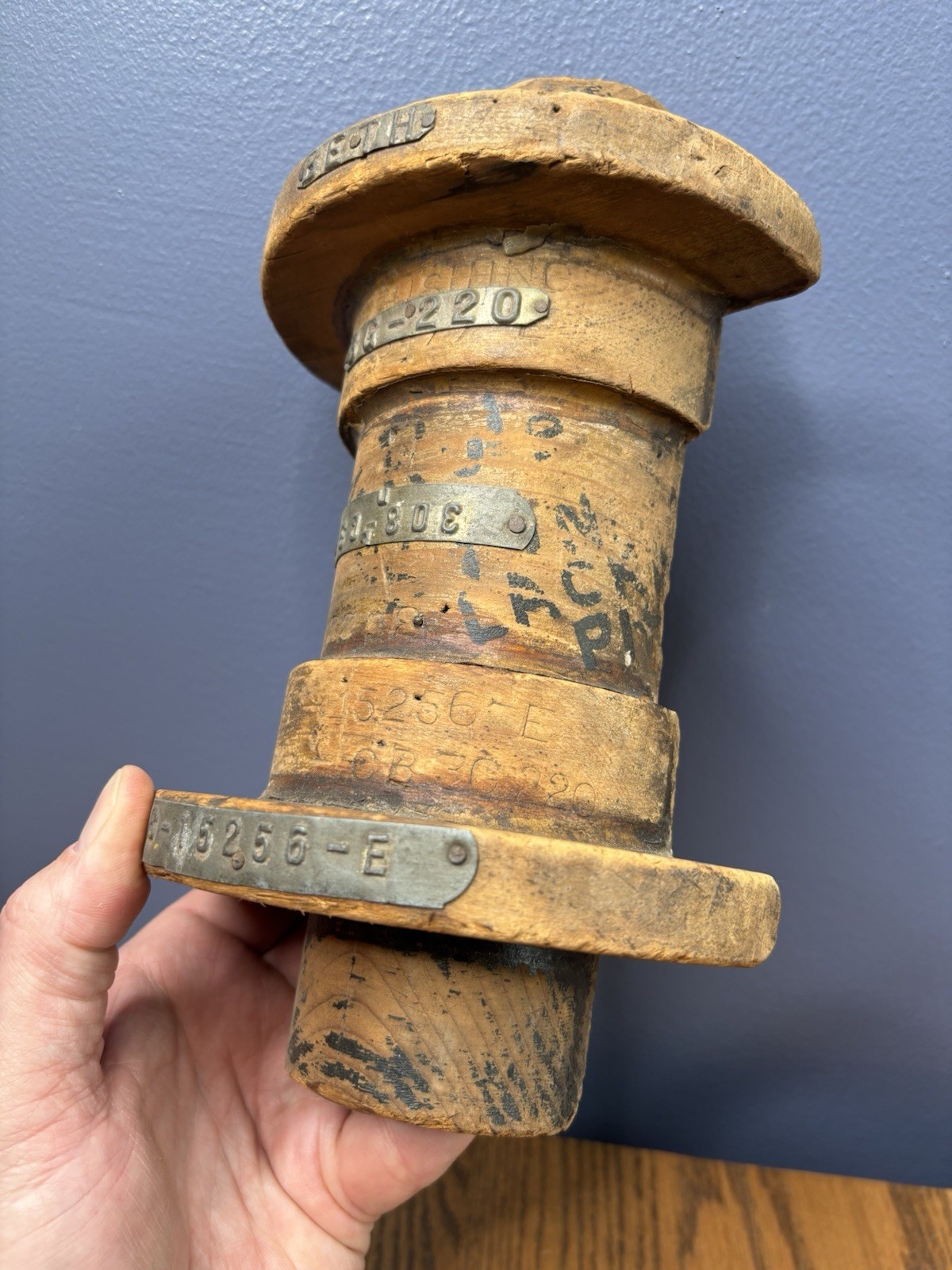 Vintage Industrial Bethlehem Steel Wood Sand Forms For Tool Parts Form Art Mold