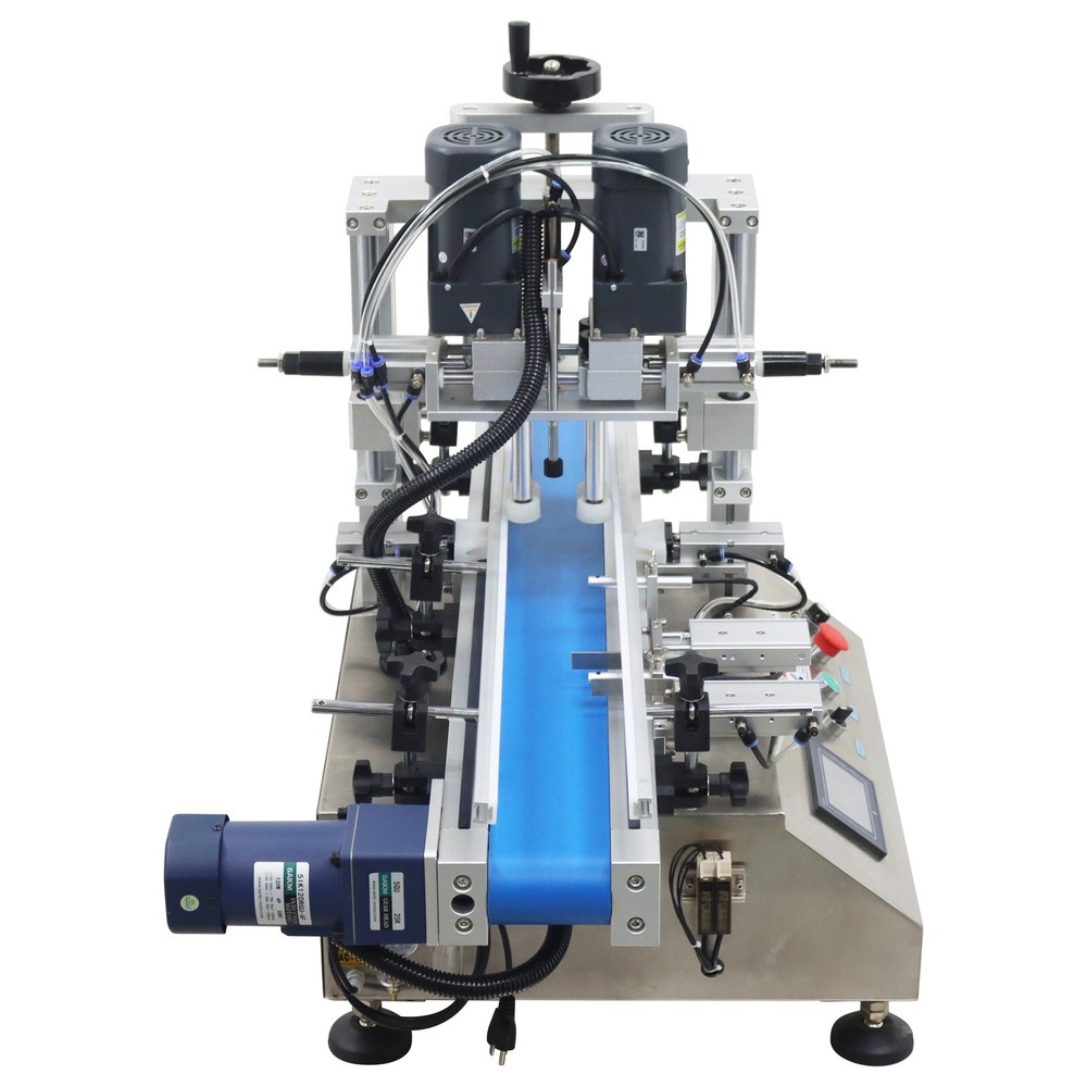 110V Automatic Desktop Conveyor Capping Machine with Touch Panel 20~60bot/min