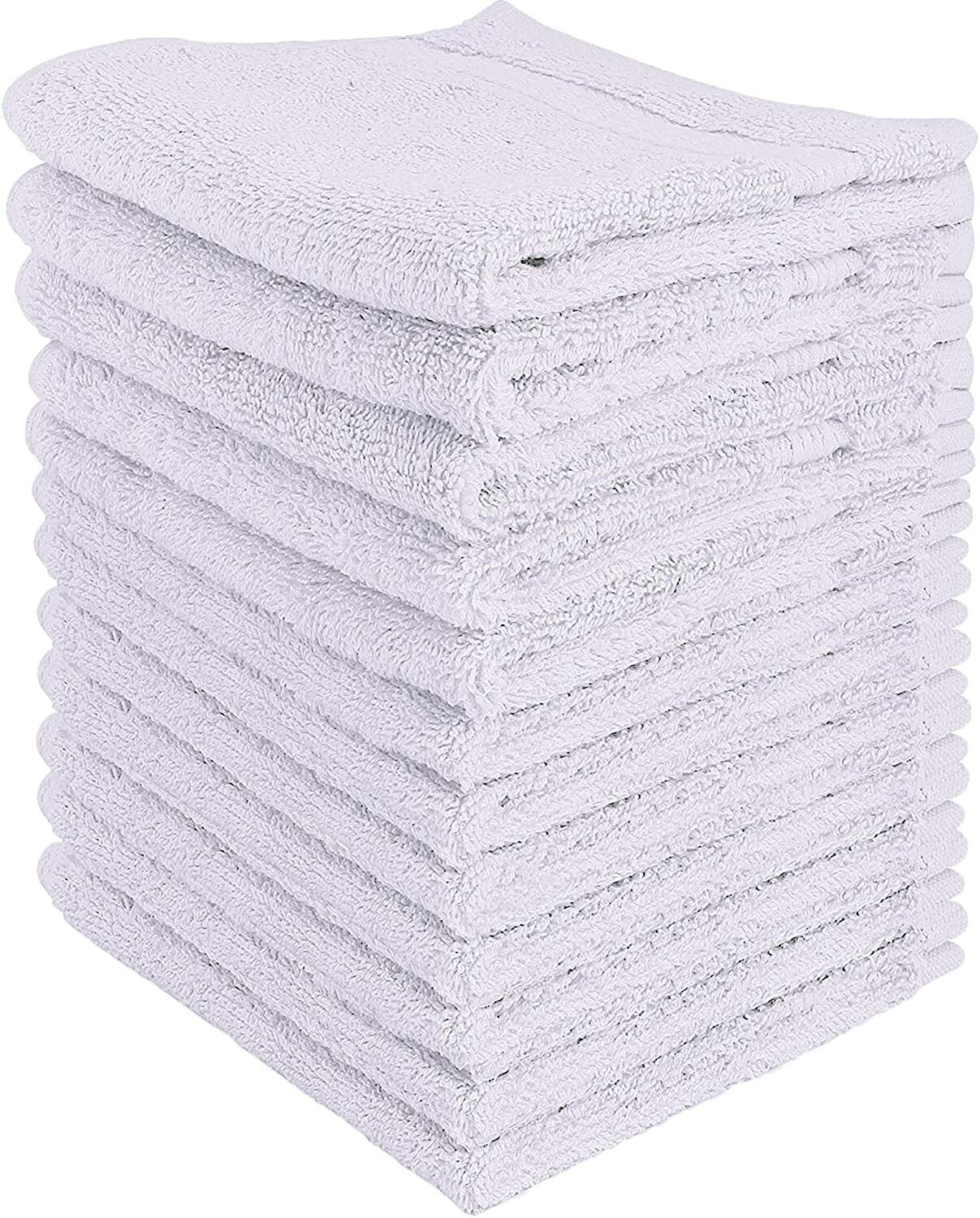 Utopia Towels 600 GSM 12 Pack Premium Cotton Washcloth Set 12 x 12 Inches