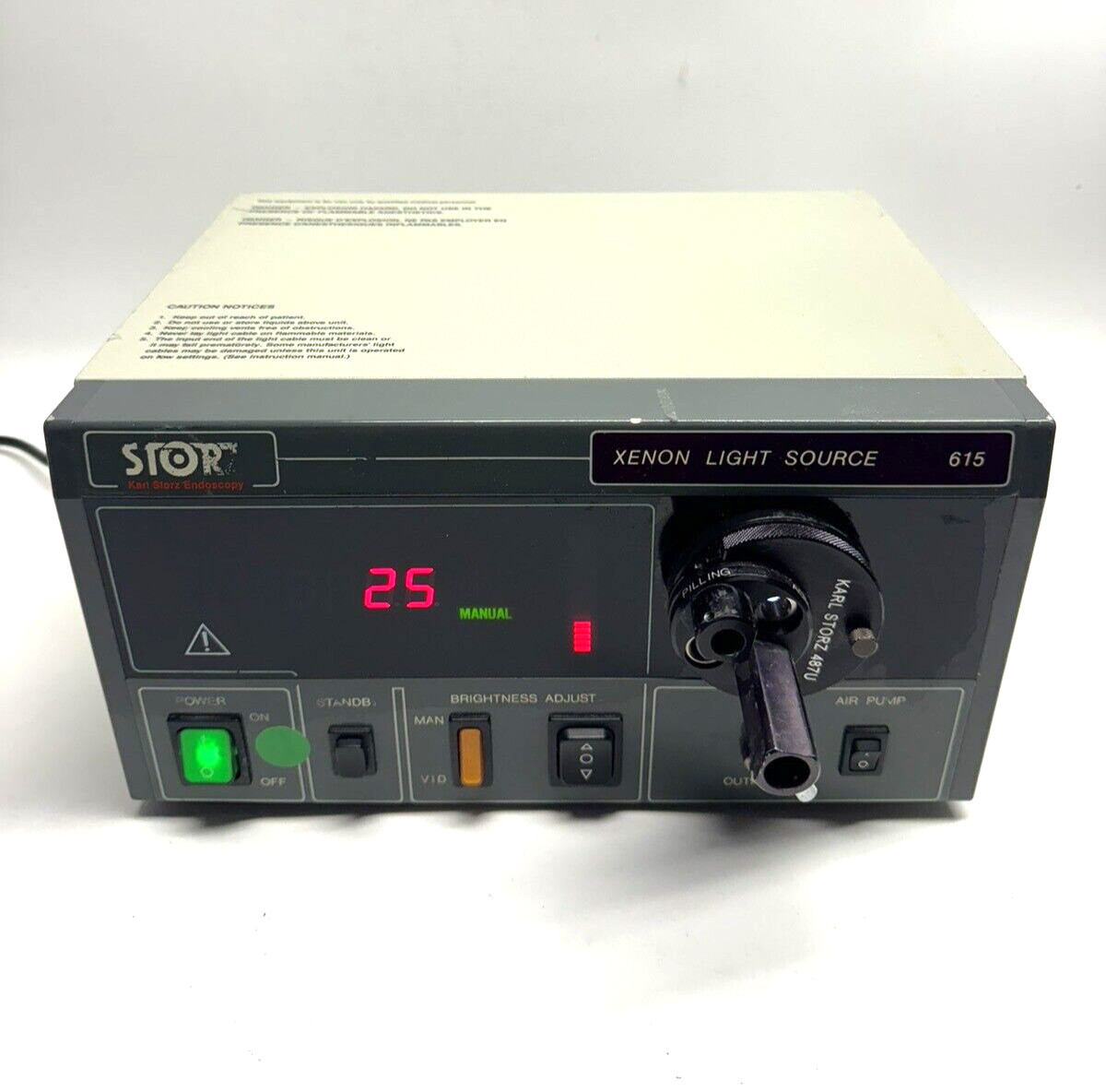 STORZ Xenon Light Source 00615C Made in USA : TESTED WORKING