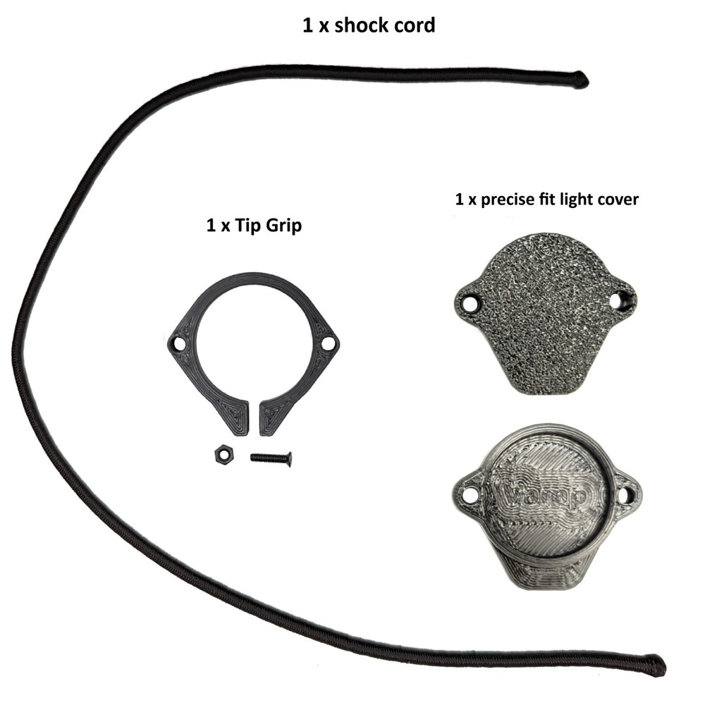 Light / Lens Cover with Tip Grip for Flashlights