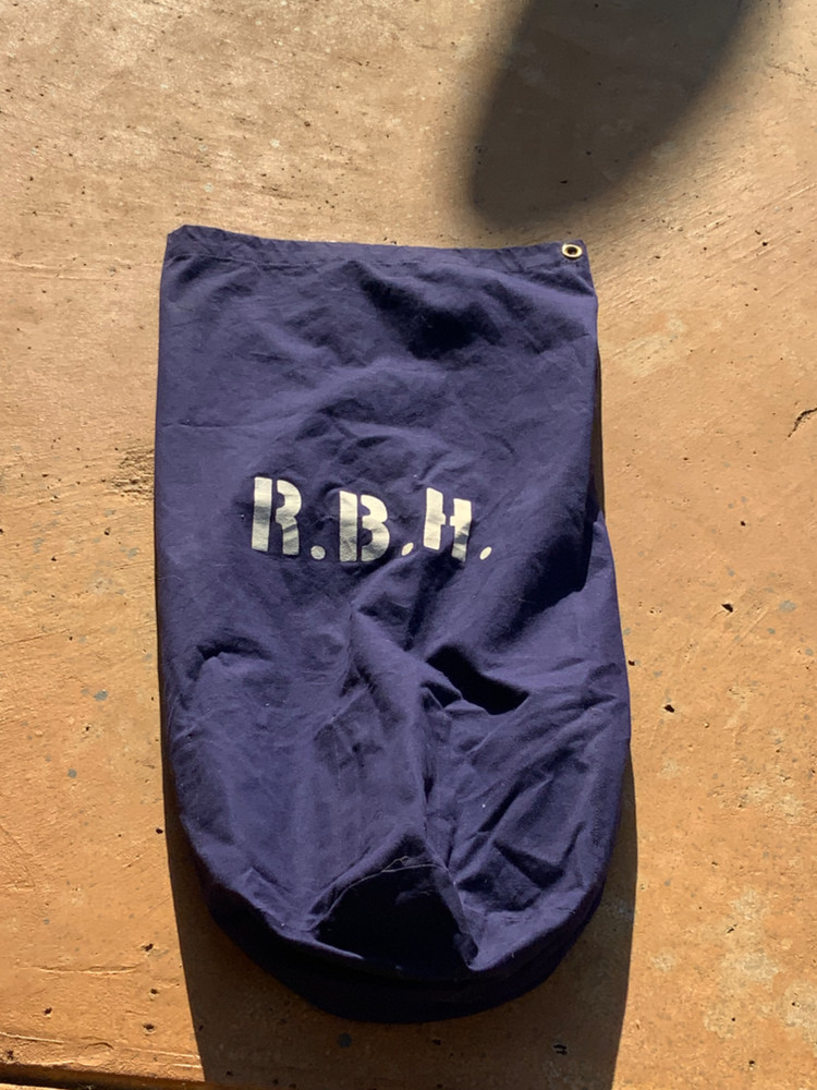 Small Blue Military Duffle Bag