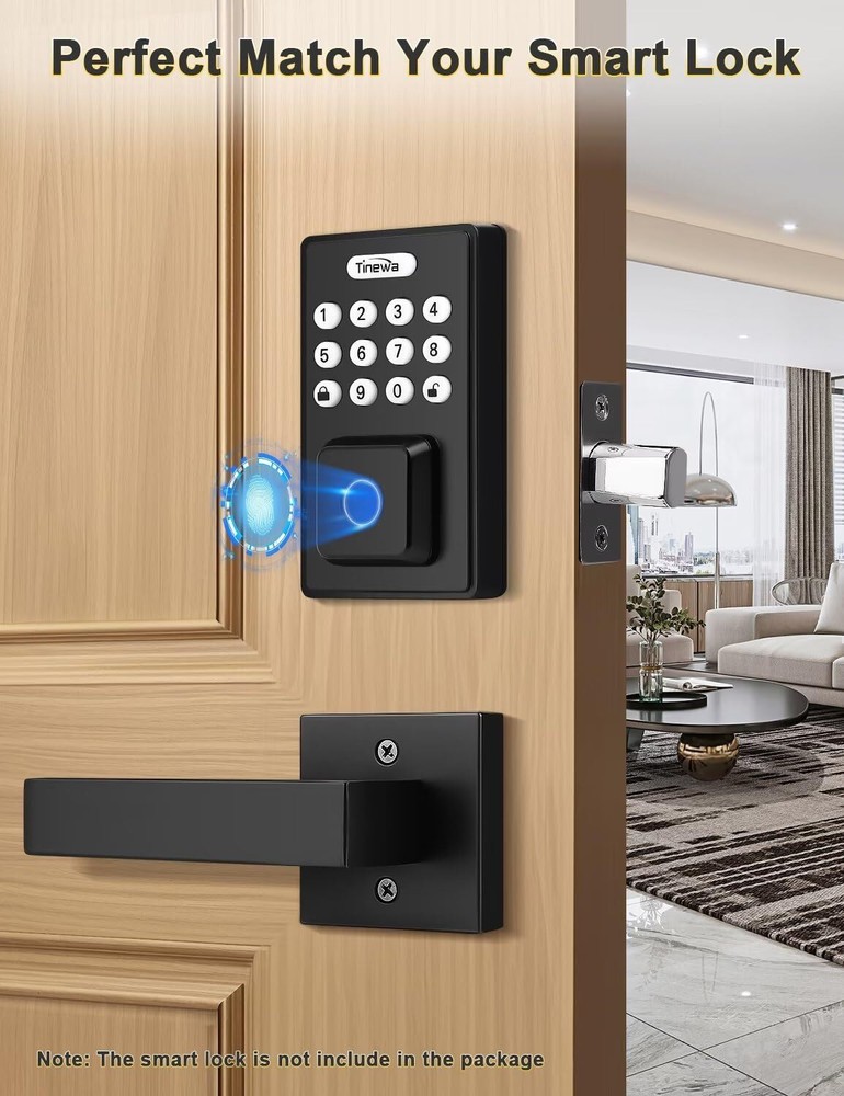 Dummy Door Handle Square Black Knob Left Right Non-Turning Pull 1PCS