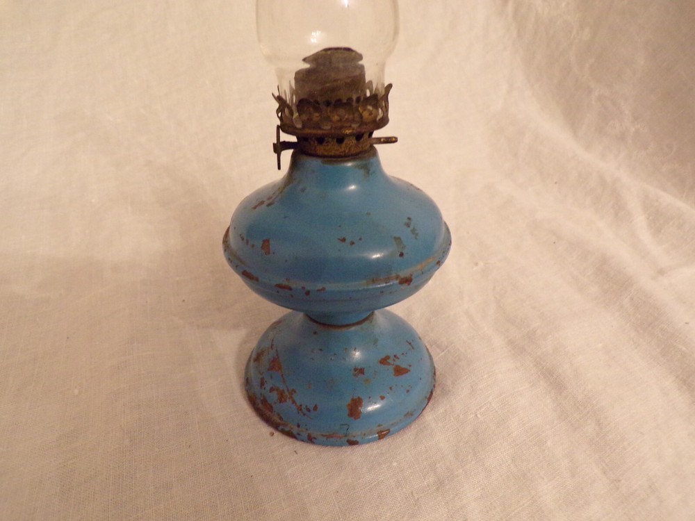 VTG Mini Blue Metal Lantern