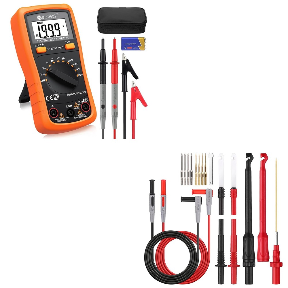 Neoteck Auto Ranging Digital Multimeter+Test Leads