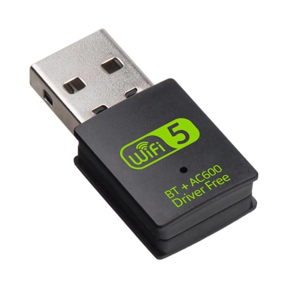 USB WiFi Adapter，600Mbps WiFi Bluetooth Adapter(Includes a USB-A to Type C co...