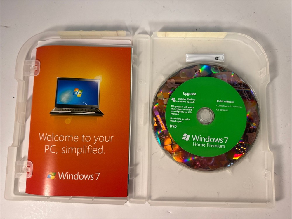 Microsoft Windows 7 Home Premium -  Open Retail Box -  Untested