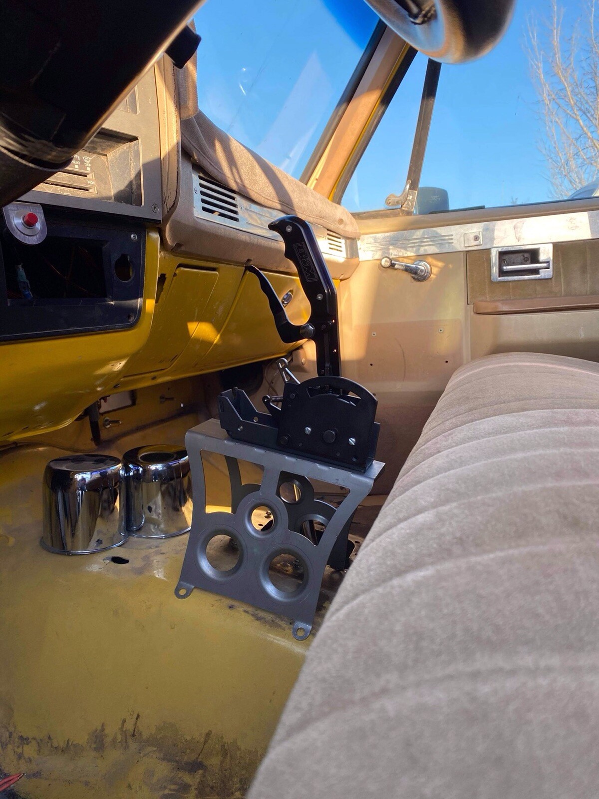 Sheldon Machine 7 in. Tall Tunnel Mount Shifter Stand | B&M, Hurst, TCI, etc.