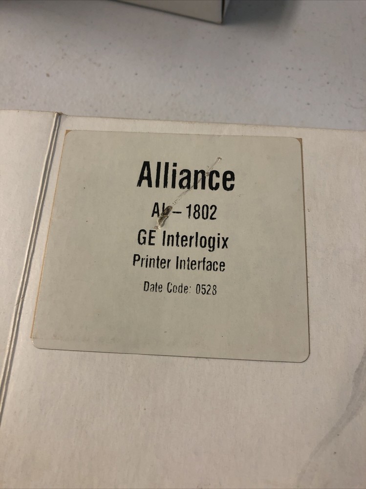 GE Interlogix Alliance AL-1802 Printer Interface