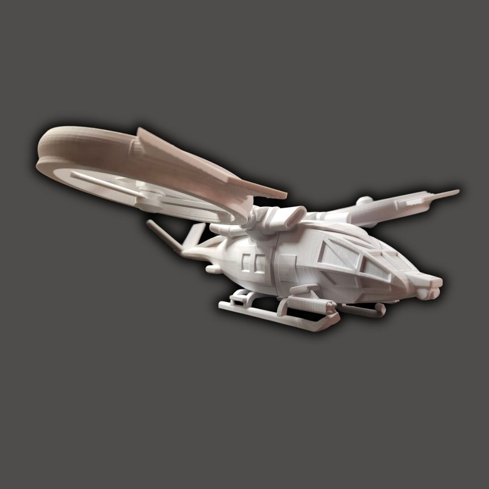 Samson Aerospatial Avatar Helicopter with interior 1:48 Scale DIY model kits