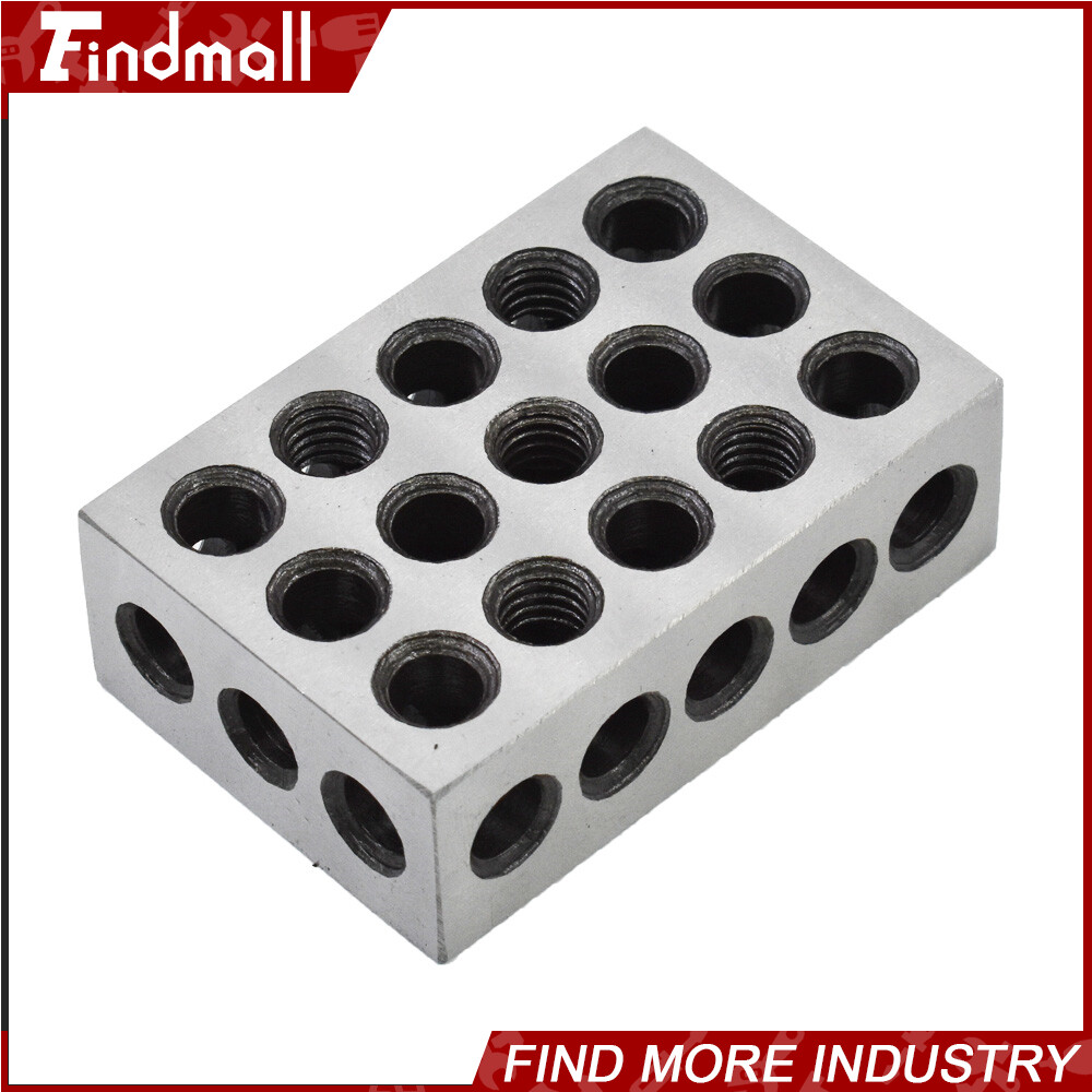 2 Matched Pair Ultra Precision 1-2-3 Blocks 23 Holes .0001" Machinist 123 Jig