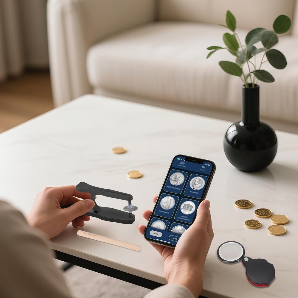 Coin Ping Tester Kit Gold & Silver, Portable & Technical Specifications Style