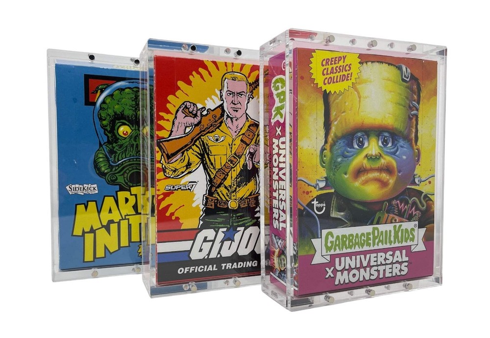 Stackable Premium Acrylic Display Case w/ Magnetic Lid for Cards Sidekick Box