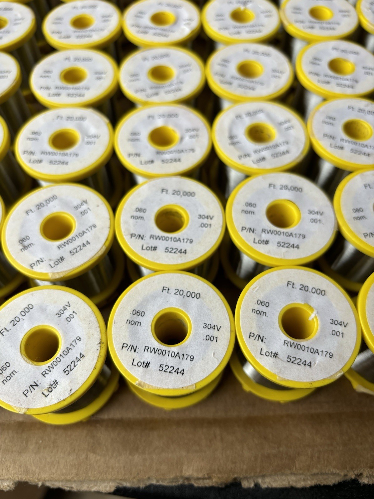 Ultra-Fine Stainless Steel Wire – RW0010A179 20,000 FT 304v -060 NOM -001 1 UNIT