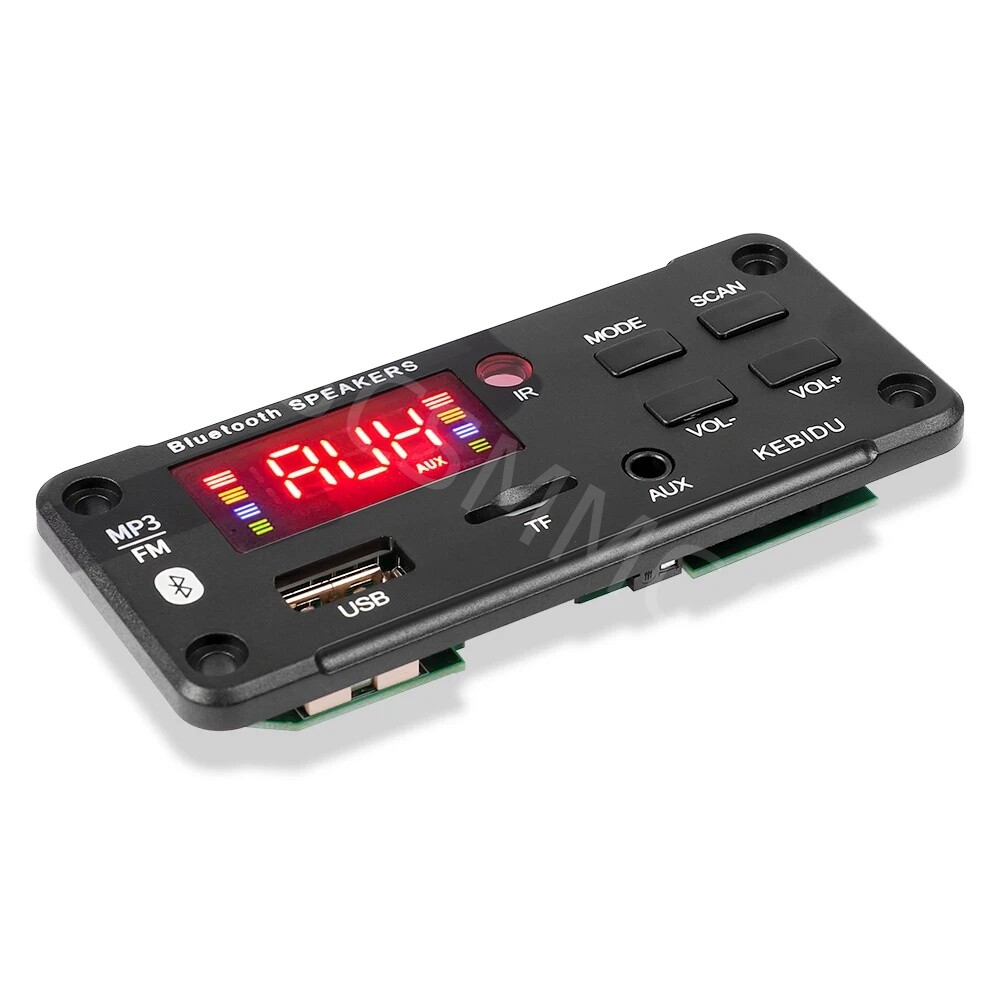 Amplifier Bluetooth 5.0 MP3 Player Decoder Board USB AUX FM Radio Module Speaker