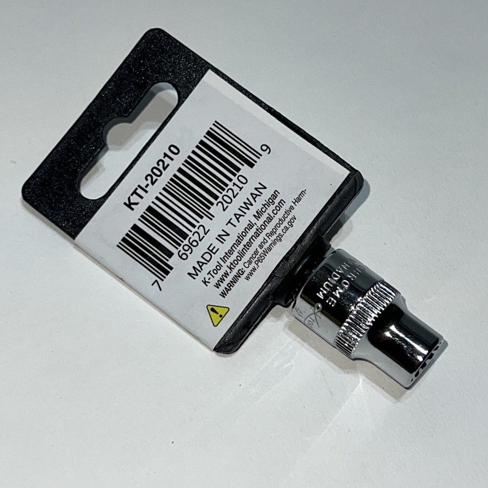 5/16" - 12 Point Shallow Socket 3/8" Drive SAE KTool (2 For 1)