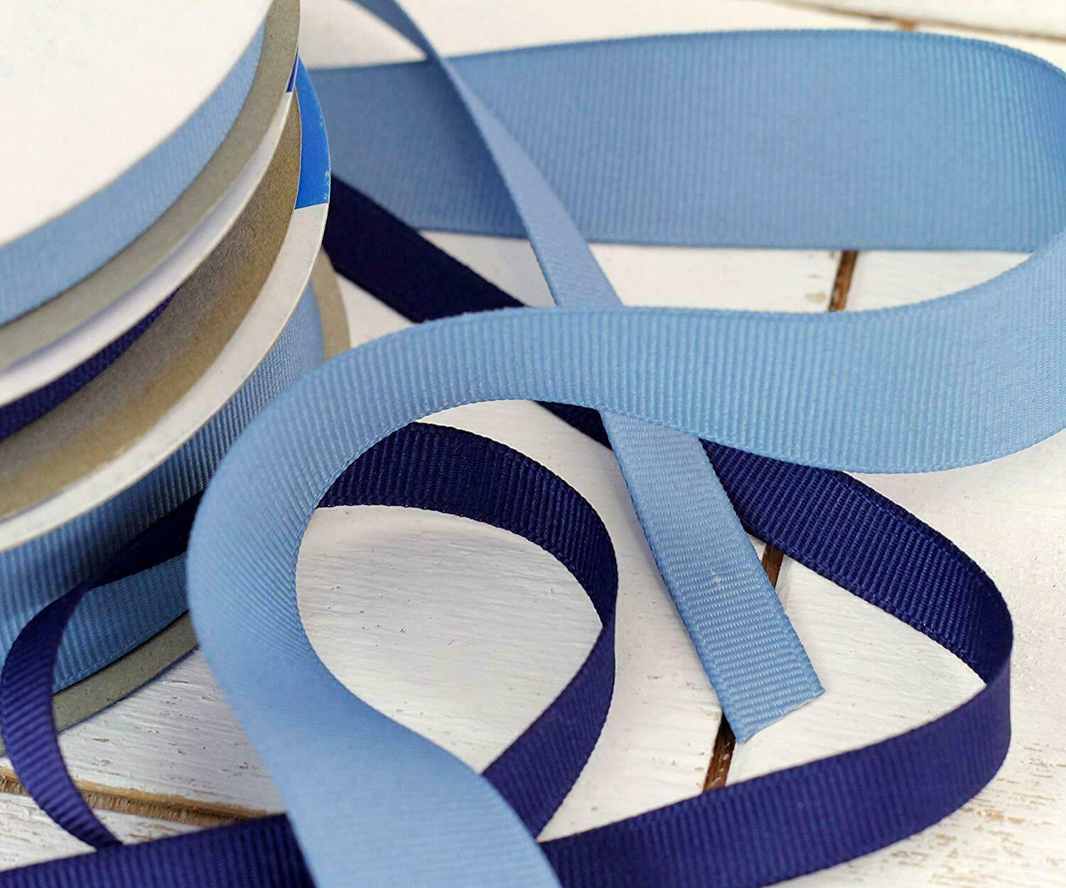 Grosgrain Ribbon 3/8",7/8",1 1/2",2 1/4" widths 10 yd rolls 25 colors