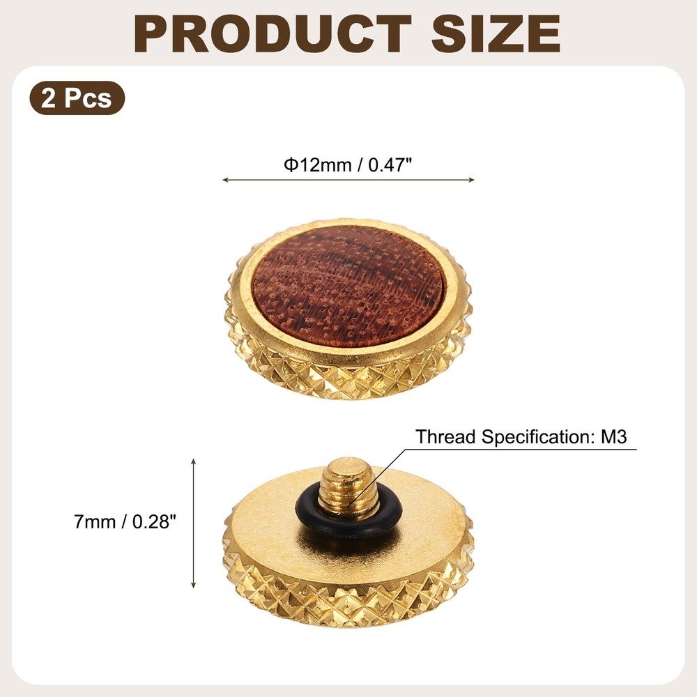 2Pcs Shutter Button (Light Brown) Camera Soft Release Button Threaded, for Fuji