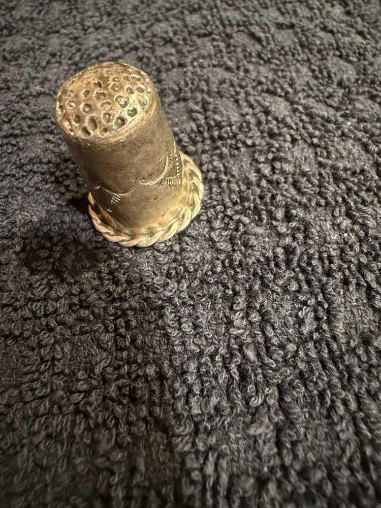 British Hallmarked Sterling Silver Thimble (Size 10)