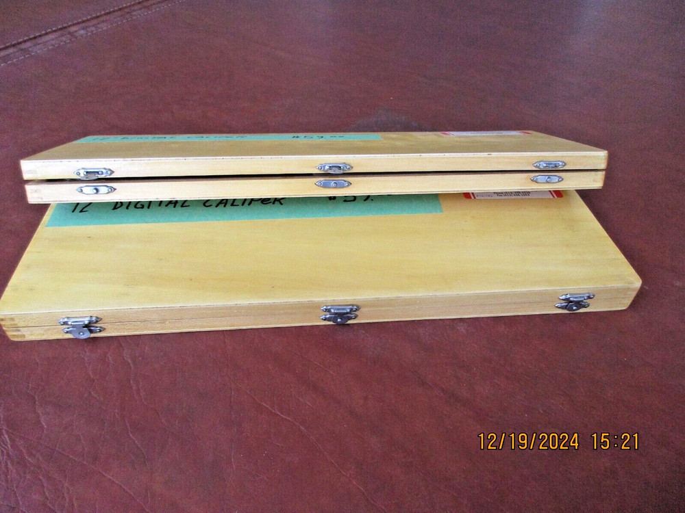 Electronic Digital Calipers 12" in solid wood case (2 are available)