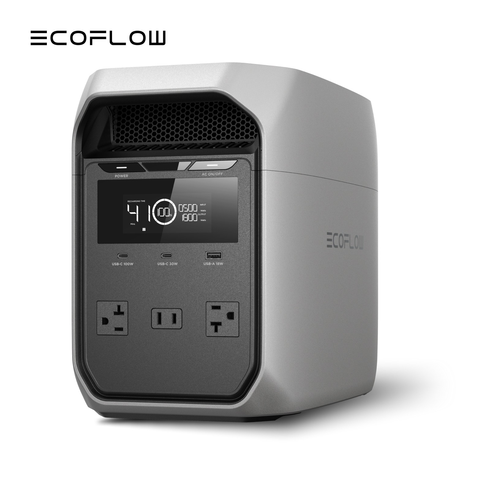 EcoFlow 1024Wh DELTA 3 Classic 1800W Portable Power Station LiFePO4 for Camping