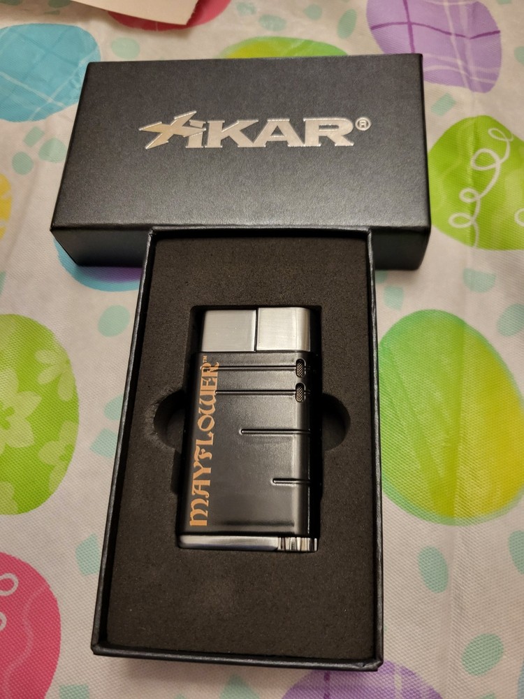 Xikar Black Mayflower Butane Cigar Windproof Refillable Lighter