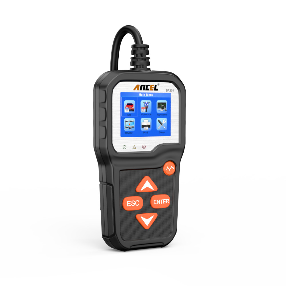 ANCEL BA301 Auto Battery Tester Analyzer 100-2000 CCA Cranking Charging System
