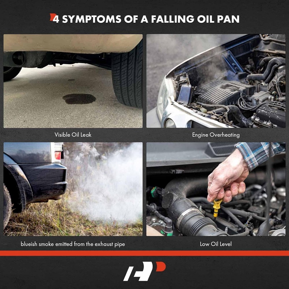 Lower Engine Oil Pan Sump with Drain Plug Compatible with...