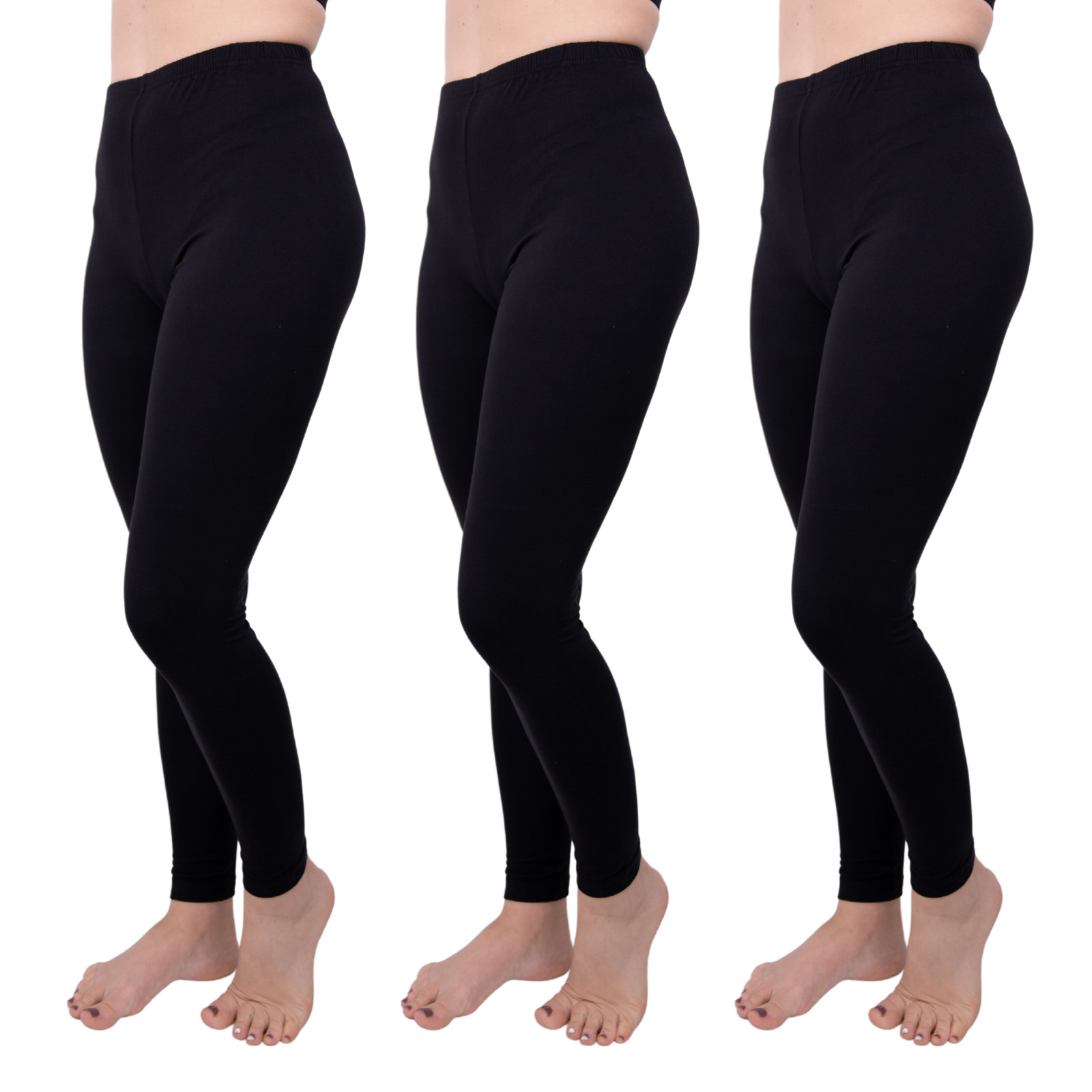 [3 Pack] Leggings for Women Athletic Yoga Casual Lounge Pants Buttery Soft Feel