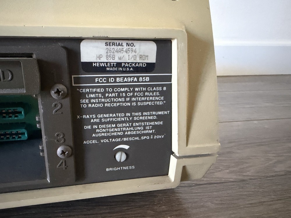 HP Hewlett Packard 85B Computer Bundle