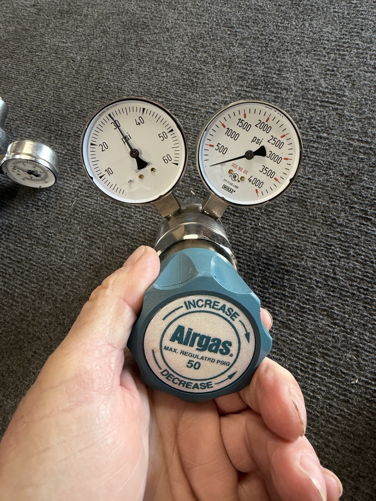 Lot of 3 High Purity Stainless Steel Pressure Regulators Matheson AirGas Harris