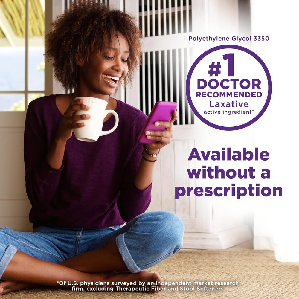Amazon Basic Care Clearlax, Polyethylene Glycol 3350 Powder for Solution, Osmoti