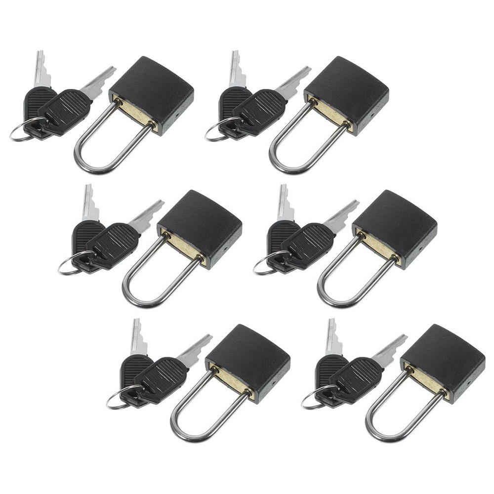 6 Sets Mini Lock With Keys Small Padlocks For Backpack Toolbox Drawer Security