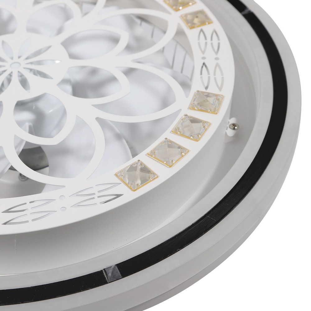 Modern Dimmable LED Ceiling Fan Light with Remote Control & Stylish Design