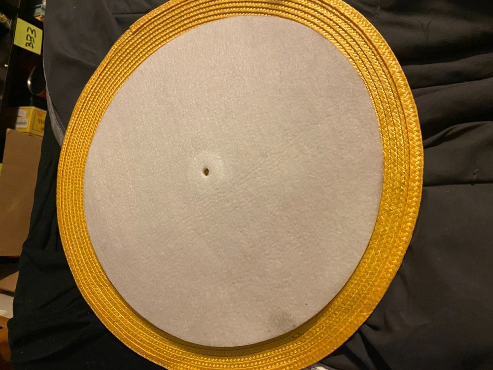 White Felt Turntable Slipmat 12"