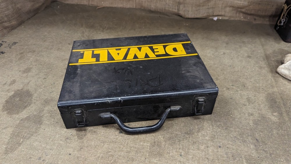 Dewalt vintage drill metal carry case