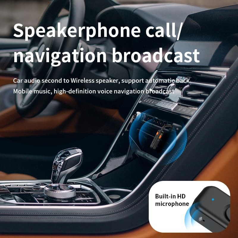 Bluetooth 5.4 Transmitter and Receiver,2-in-1 Wireless Bluetooth Adapter, Wir...