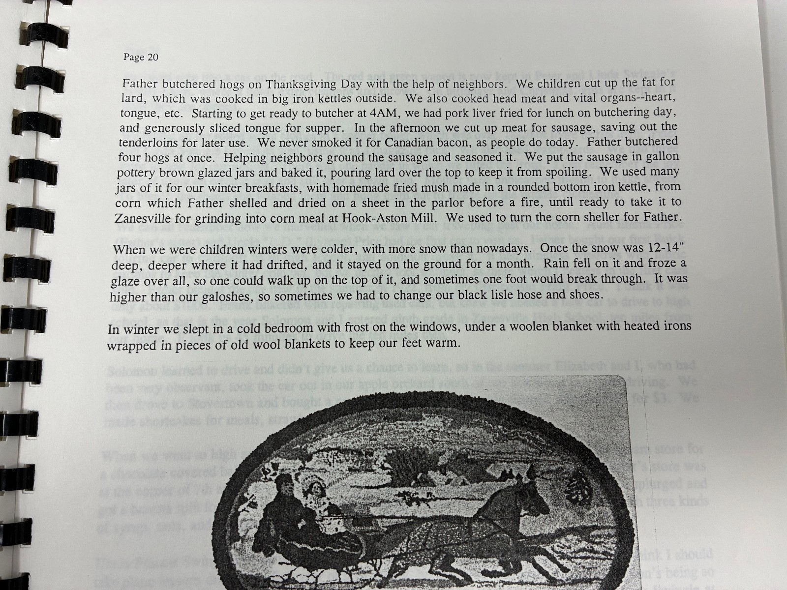 1900s Farm Family Rural Life History Muskingum County Ohio Typed Diary Memoir