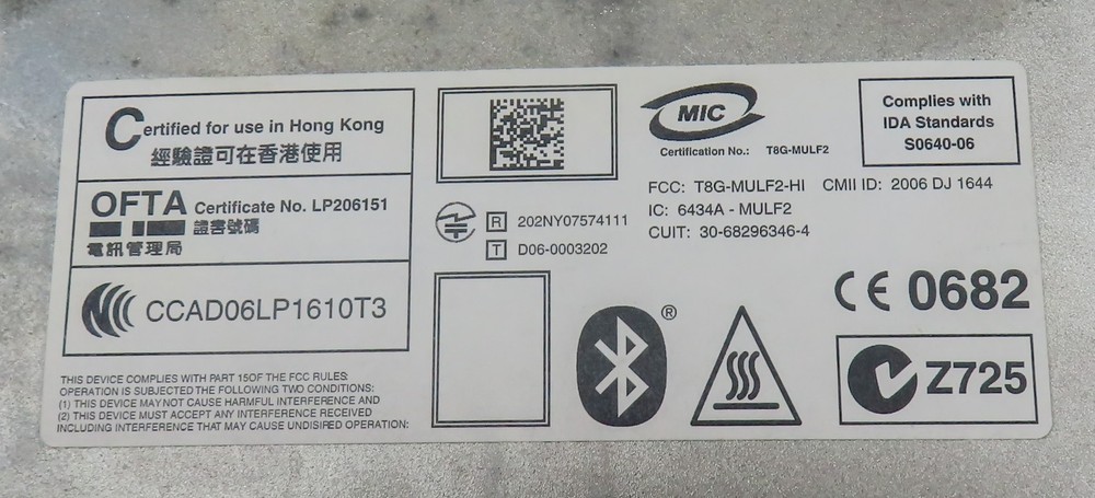 2009 BMW X6 (E71) MULF2 COMMUNICATION BLUETOOTH TELEMATICS CONTROL MODULE